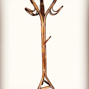 Franco Albini Style Vintage Rattan Coat Rack