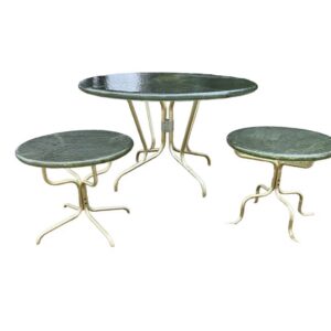 MCM/ Vintage Patio Table Set / Aluminum and Acrylic Retro Patio Tables