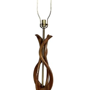 Walnut Sculptured Table Lamp MCM/ Adrian Pearsall